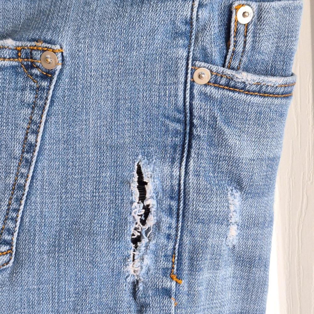 AS IS* Anthro Pilcro and the Letterpress embellished boyfriend jeans womens 29 - Picture 12 of 15